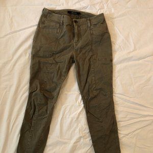 J Brand Byrnes Paneled Mid Rise Skinny Pants